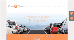 Desktop Screenshot of car2cash.de