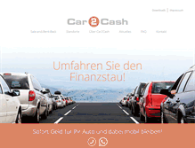 Tablet Screenshot of car2cash.de